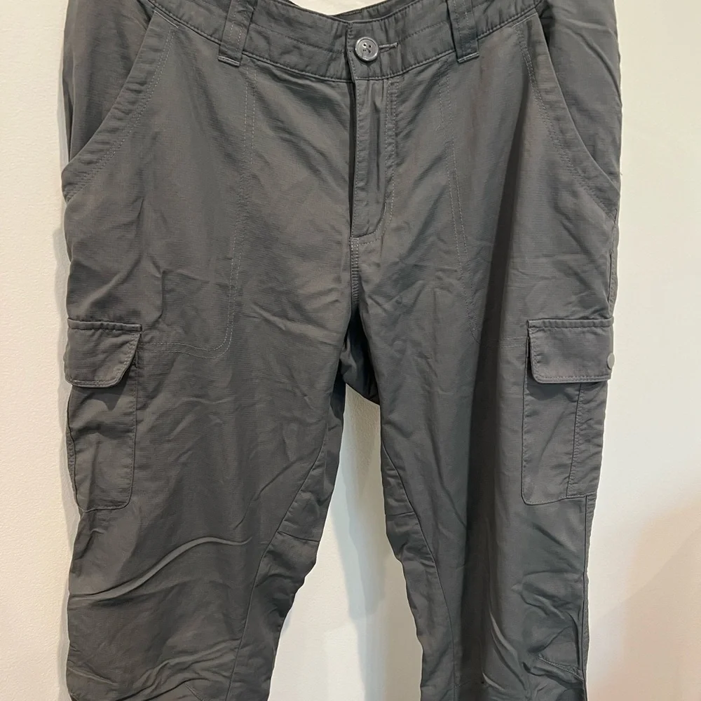Women’s Columbia Omni-Wick Advanced Repellent Gray Cargo Activewear Pants - Picture 2 of 13